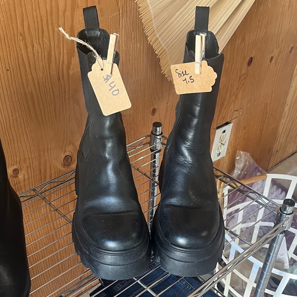 Thursday Boot Company Black Heeled Boots